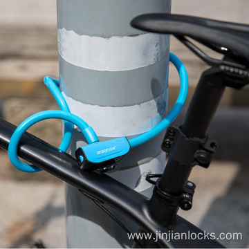 High security cylingder spiral cable lock bike